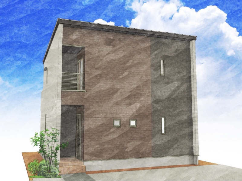 久留米市北野町 新築一戸建て 2号地モデルハウス：完成予想パース