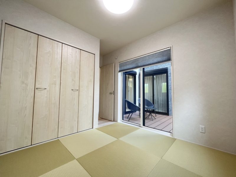 和室：畳はダイケンの「健やかおもて」を使用。お手入れがラクで、劣化しずらい畳です。