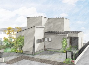 熊本市東区小山4丁目　新築一戸建て　2号地モデルハウスイメージパース