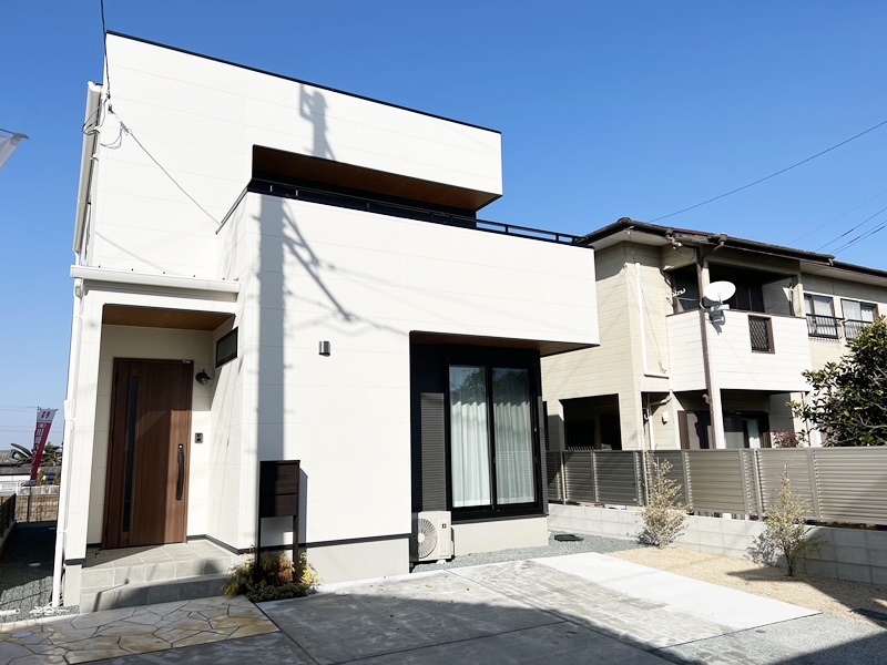 熊本市北区楠　新築一戸建て　１号地モデルハウス　外観