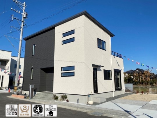 熊本市南区富合町　新築一戸建て　ブライトタウン富合　5号地モデルハウス外観