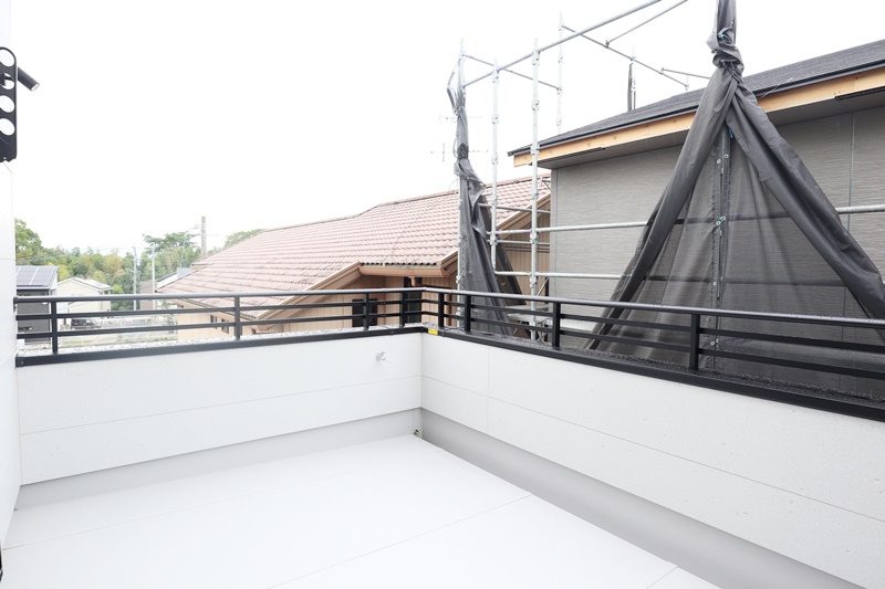 熊本市北区飛田2丁目　新築一戸建て　3号地モデルハウス　バルコニー