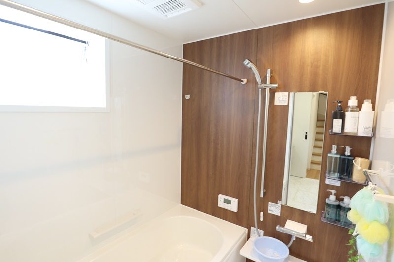 熊本市北区飛田2丁目　新築一戸建て　5号地モデルハウス　浴室　浴室暖房乾燥機付き