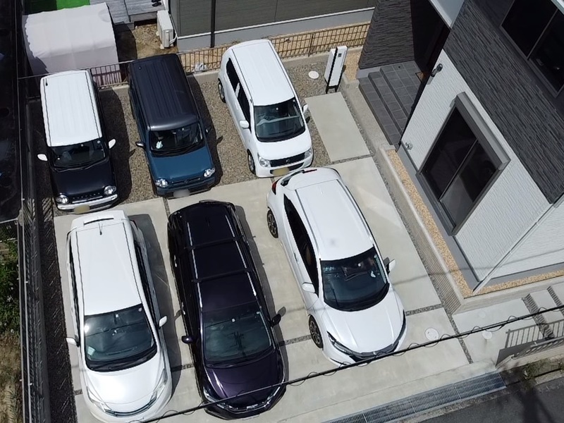 3号地　駐車は最大6台可能！前面道路が約6ｍと広く駐車もしやすいです！