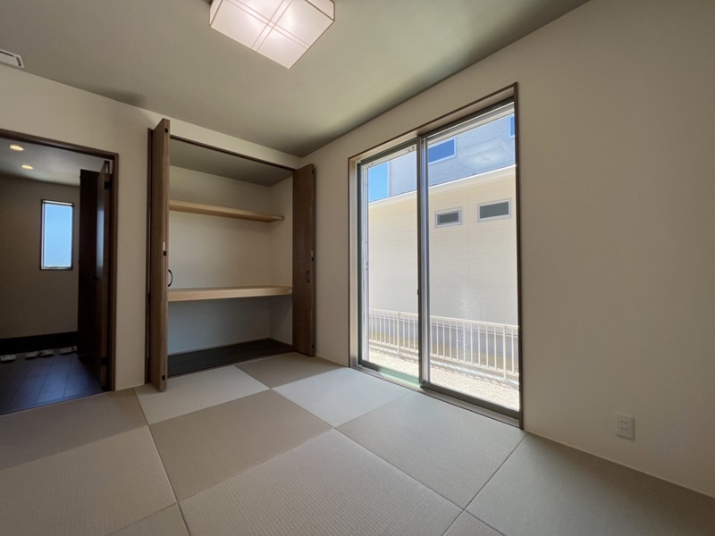 5号地　和室は2色の琉球畳を使用！　落ち着いた空間に♪